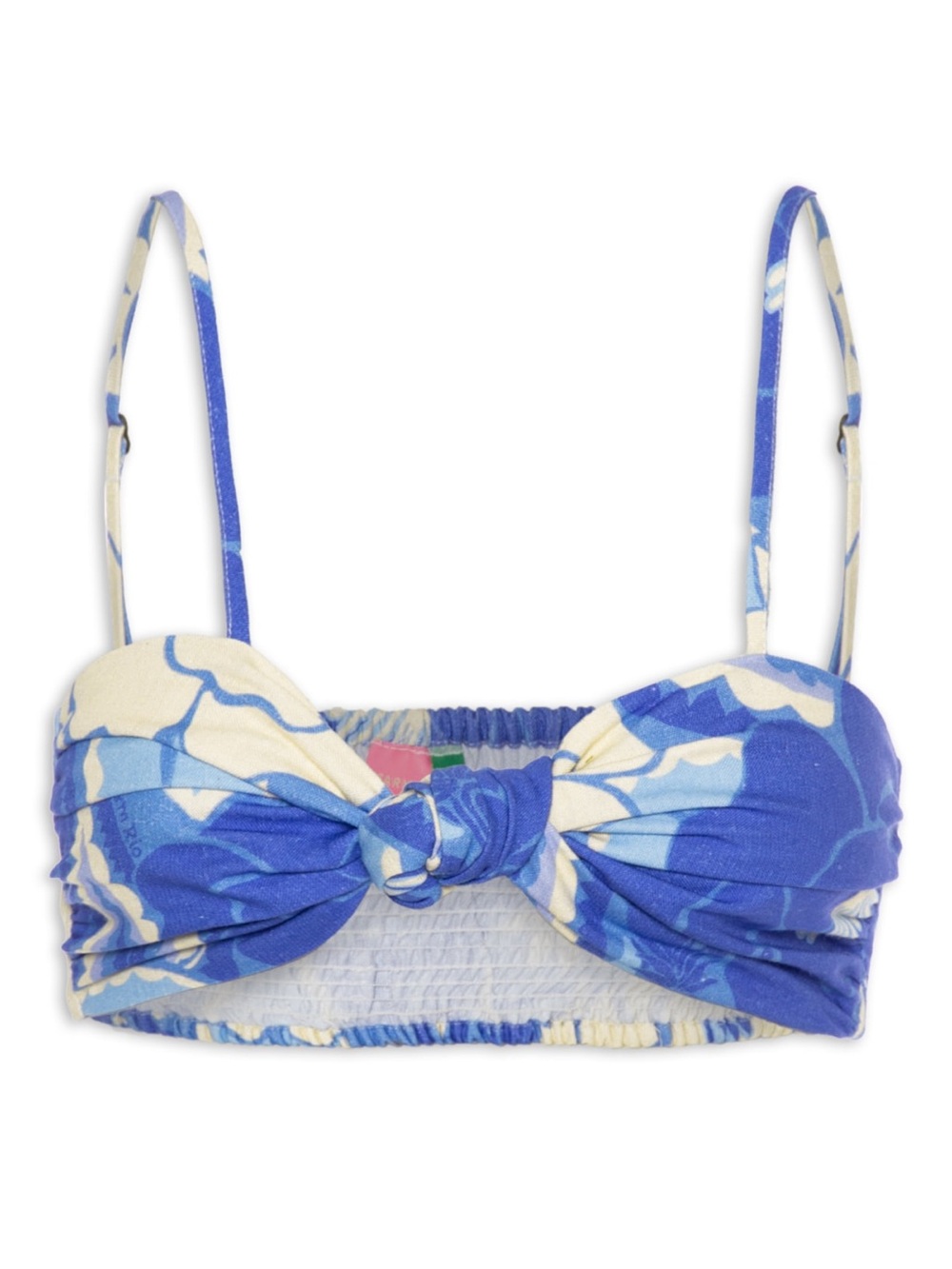Top Tropical Groove Azul linen Farm Rio